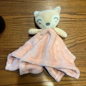 Adorable Pink Fox Plush Lovey
